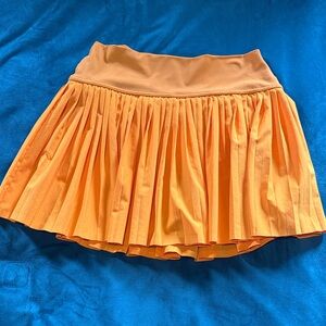 Aerie Pleated Orange Women's Skirt Mediume